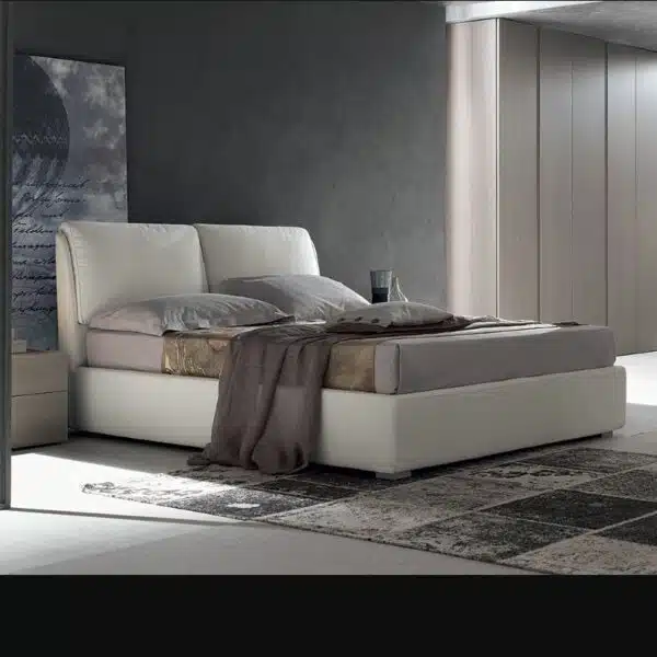 Letto Matrimoniale Design Ester Maronese - vista frontale, moderno, funzionale, camera da letto