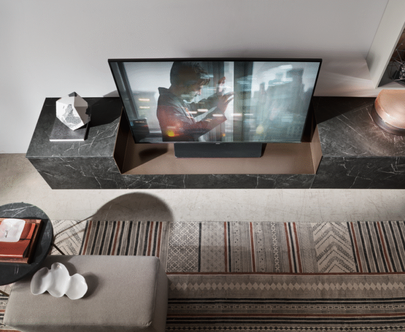 Seta SU2201 - Mobile soggiorno moderno componibile L 352 cm MARONESE ACF - immagine 4