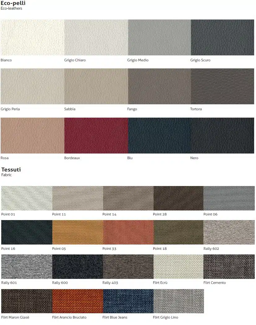 Letto Matrimoniale Maronese City - Design Moderno Italiano 6 Letto matrimoniale Maronese City - finiture e tessuti disponibili