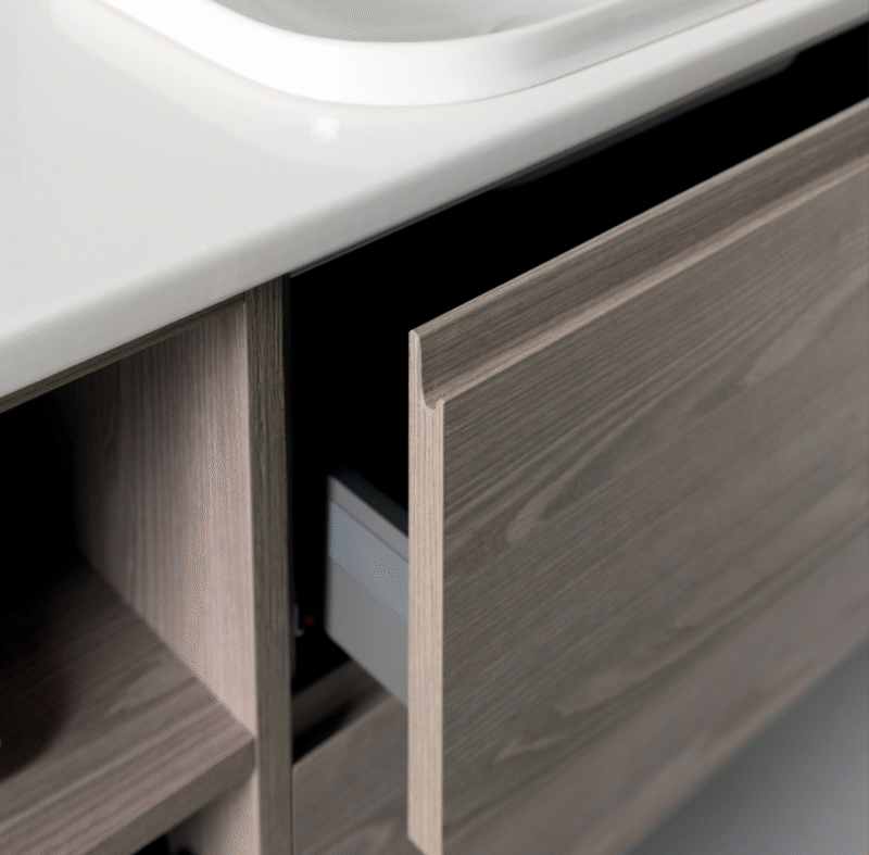 Compab BG002 - Mobile da bagno con piano in ceramica L.121 cm - immagine 3