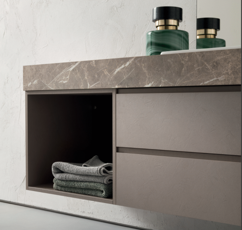 Compab BG004 - Mobile da bagno con Top design L.156 cm - immagine 2