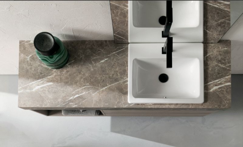 Compab BG004 - Mobile da bagno con Top design L.156 cm - immagine 5