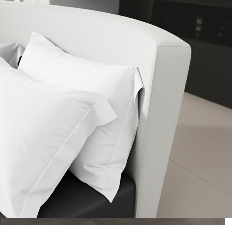 Ring Lord - Letto rotondo matrimoniale con testiera curva materasso tondo 220 incluso - immagine 4