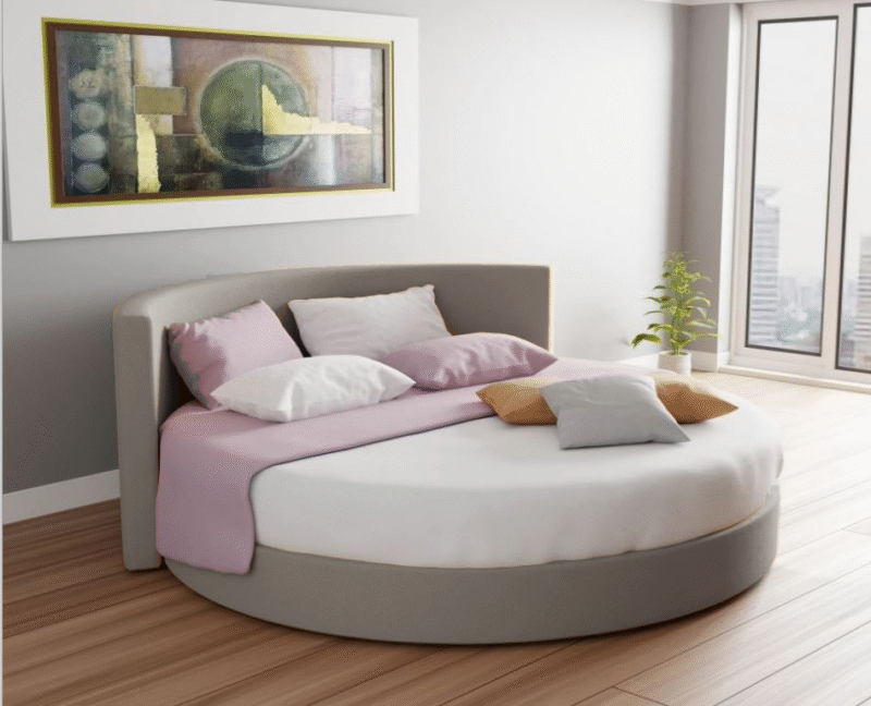 Ring Lord - Letto rotondo matrimoniale con testiera curva materasso tondo 220 incluso - immagine 3
