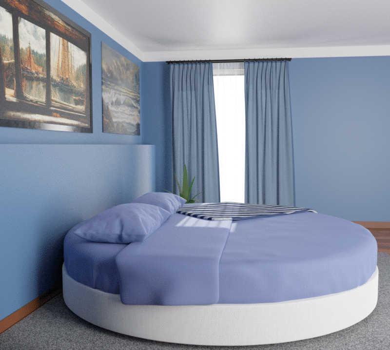 Lord Sommier - Letto rotondo matrimoniale con materasso tondo 220 incluso - immagine 2