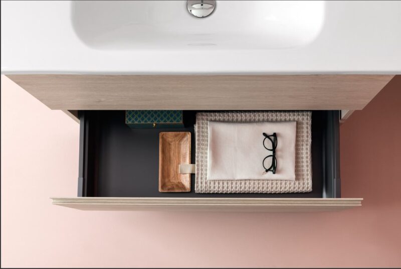 UP002- Mobile arredo bagno design a terra L.86 cm personalizzabile COMPAB - immagine 2