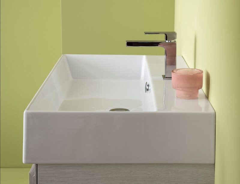 UP010 - Mobile arredo bagno design a terra L.86 cm personalizzabile COMPAB - immagine 4