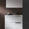 UP012- Mobile arredo bagno design a terra L.96 cm personalizzabile COMPAB - immagine 3