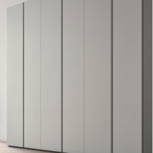 Armadio Modulare Facile Maronese - dettaglio finitura legno e maniglia verticale