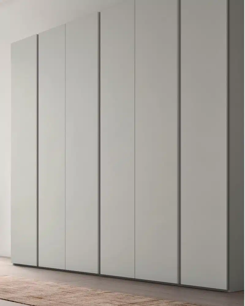 Armadio Modulare Facile Maronese - dettaglio finitura legno e maniglia verticale