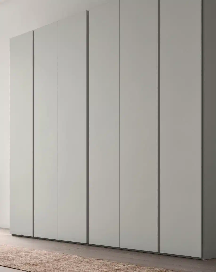 Armadio Modulare Facile Maronese - dettaglio finitura legno e maniglia verticale