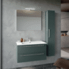 Slim P.46,5 cm - Mobile Bagno Completo da 61 fino a 121 cm incluso Lavabo Ceramica+Specchio+Luce Led - immagine 10
