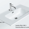 Slim P.46,5 cm - Mobile Bagno Completo da 61 fino a 121 cm incluso Lavabo Ceramica+Specchio+Luce Led - immagine 4