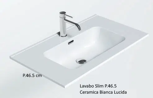 Baxar Slim Mobile Bagno Completo – specchio LED retroilluminato, illuminazione bagno elegante