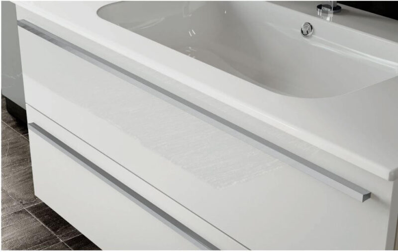 Slim P.51,5 cm - Mobile Bagno Completo da 61 fino a 121 cm incluso Lavabo Ceramica+Specchio+Luce Led - immagine 5