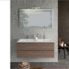 Syntesi P.46,5 cm - Mobile Bagno Doppio Lavabo da L.121 CM Azzurra Baxar - immagine 11