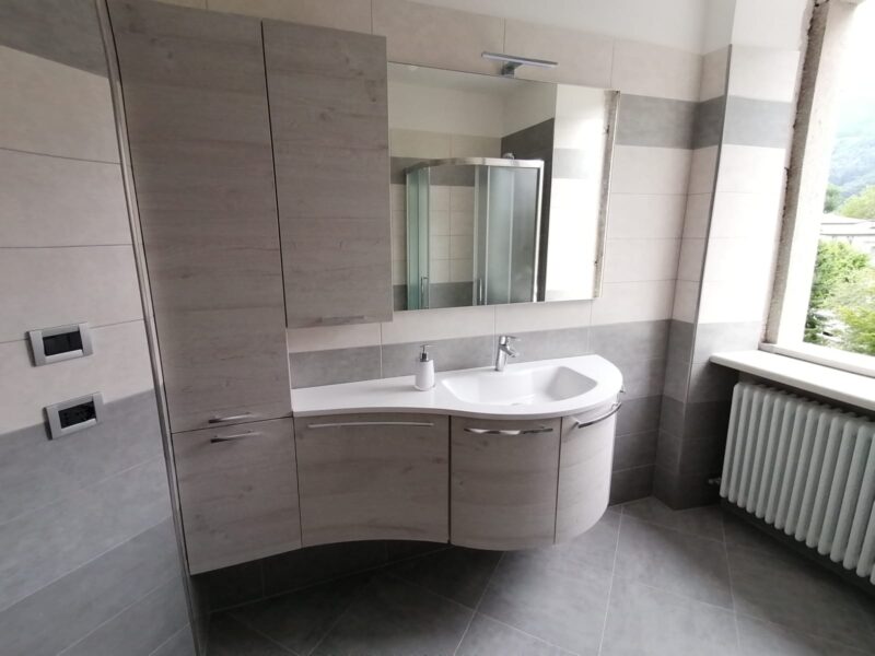 Mobile Bagno Curvo di Design Soul W707 | ARCOM Con Colonna L.140.5 cm - immagine 4