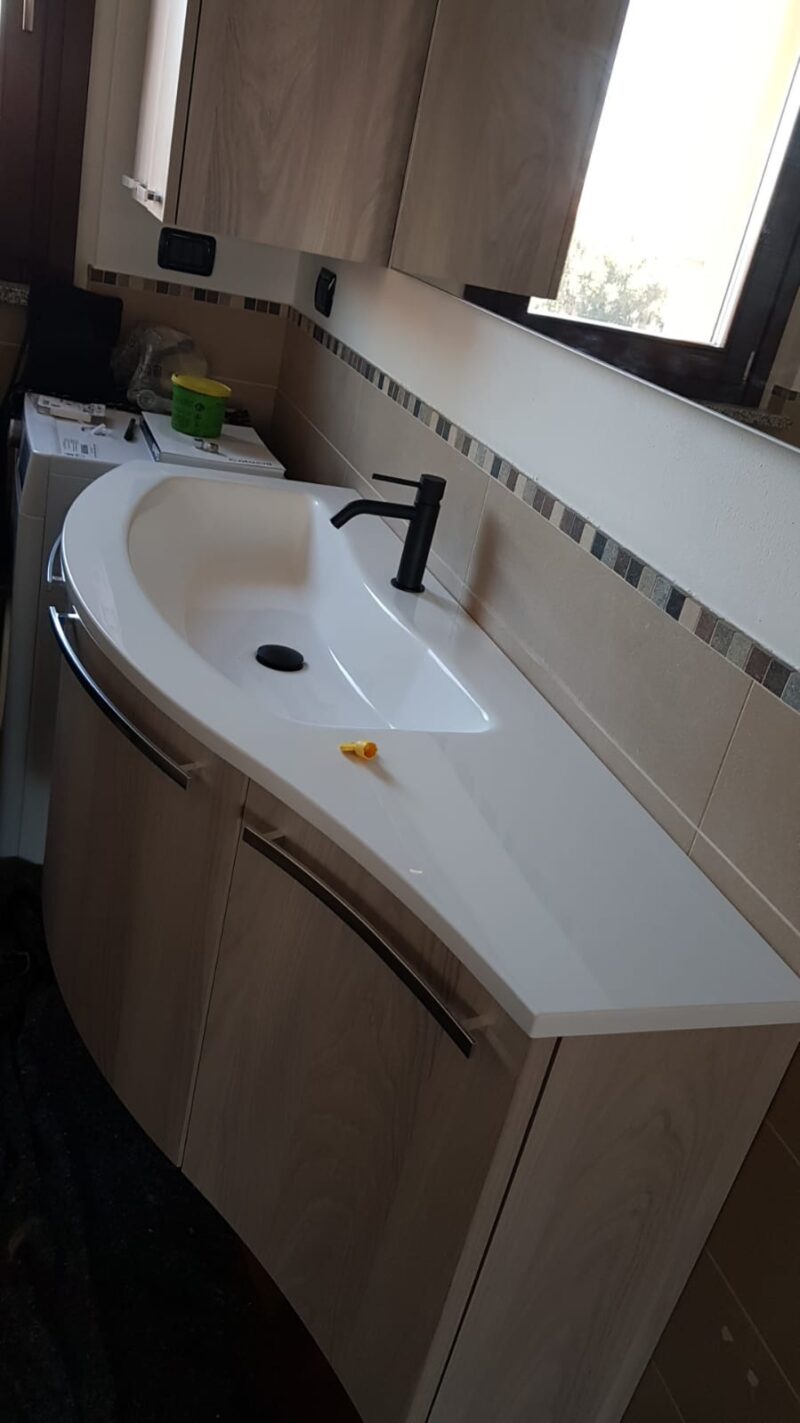 Jolly W907 – Mobile arredo bagno curvo L.130.5 cm personalizzabile Arcom - immagine 5