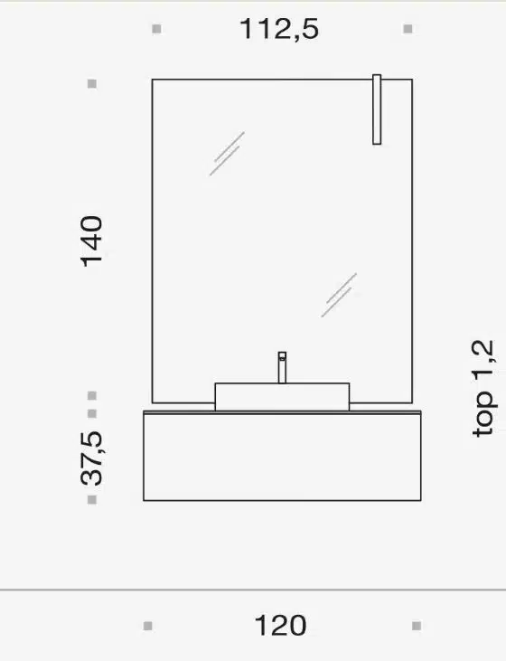 Mobile Bagno Arcom Comp. Pollock 60 - Design Moderno Italiano - foto 5