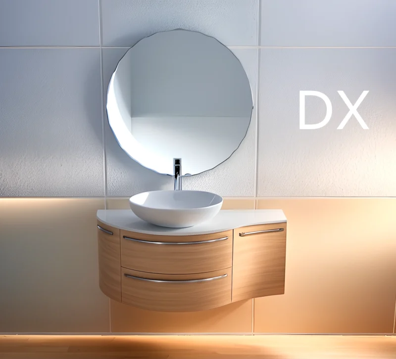 Arcom Bagno Curvo L.125,5 cm Personalizzabile per Lavabo Appoggio - immagine 3