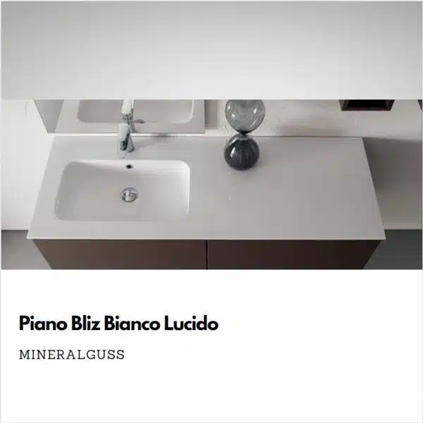 Compab Mobile Bagno RD01 L.120 - vista frontale, design moderno, lavabo integrato, finitura legno.