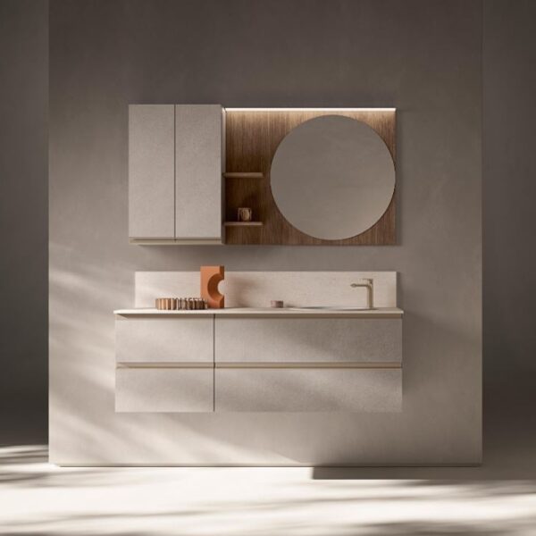 Mobile Bagno Sospeso IP04 Compab IPE: Personalizzabile, Design Minimalista