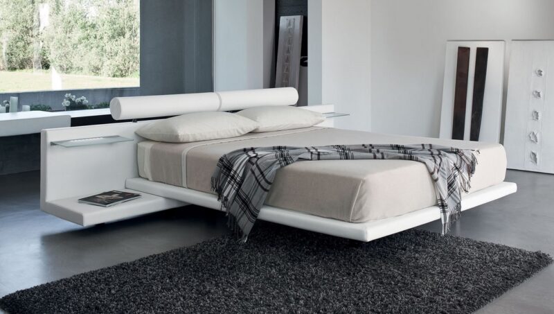 Letto di Design con Comodini Integrati JOJOBA | Design Italiano - immagine 2