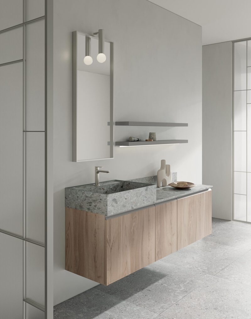 Mobile Bagno COMPAB BK06 – Design Moderno - Personalizzabile - immagine 2
