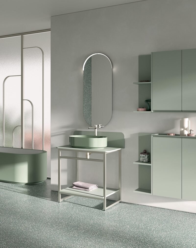 Mobile Bagno COMPAB BK09 – Design Moderno - Personalizzabile - immagine 3
