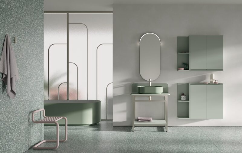 Mobile Bagno COMPAB BK09 – Design Moderno - Personalizzabile - immagine 8