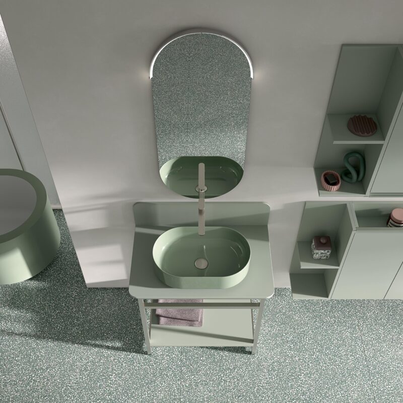 Mobile Bagno COMPAB BK09 – Design Moderno - Personalizzabile - immagine 2