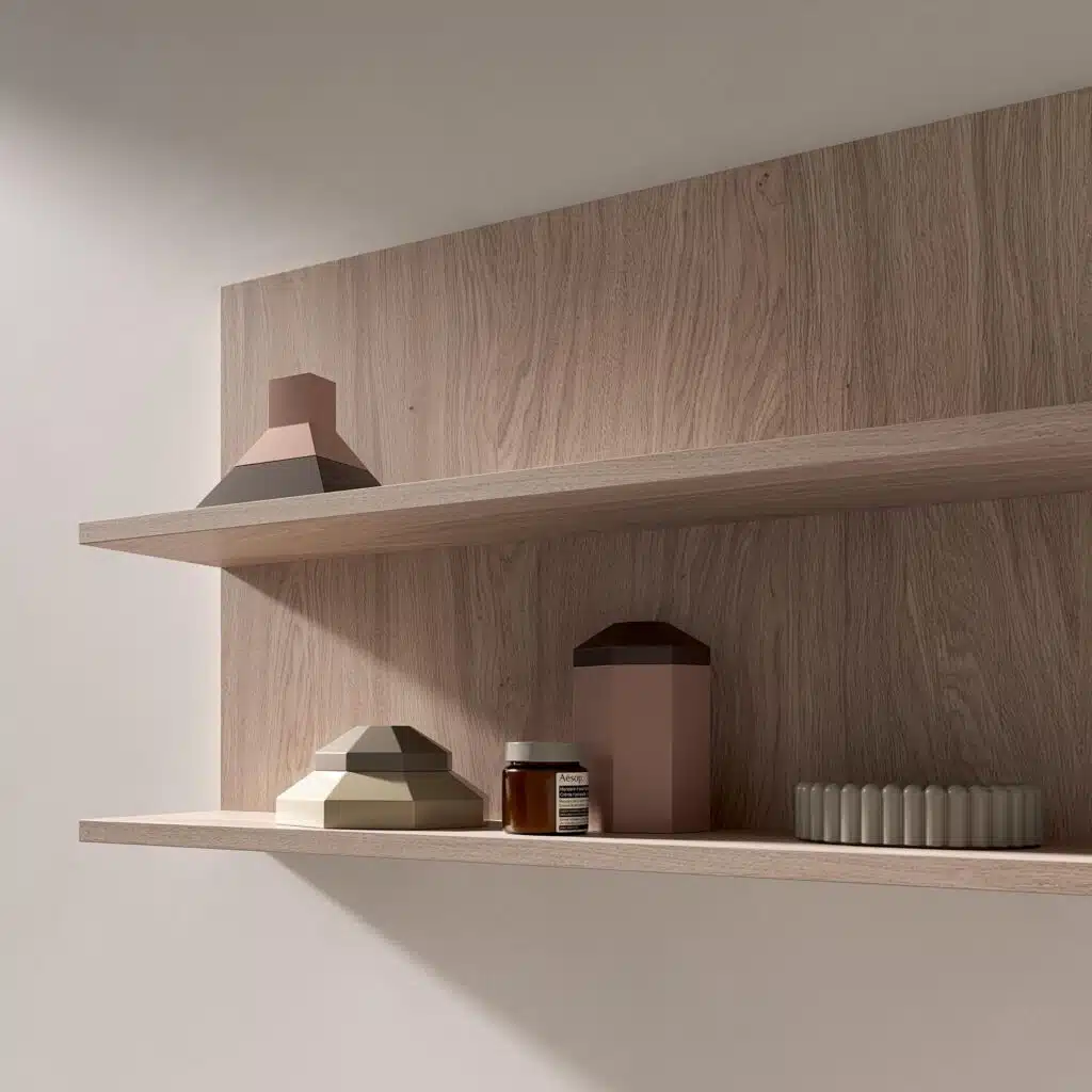 Mobile Bagno COMPAB BK11 - specchio contenitore e illuminazione LED, soluzione salvaspazio