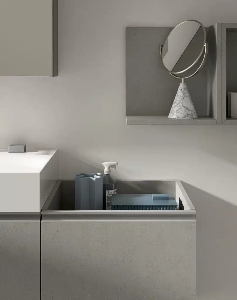 Mobile Bagno Compab BK12 - Interno cassetto con organizer, praticità e ordine per prodotti da bagno, personalizzabile