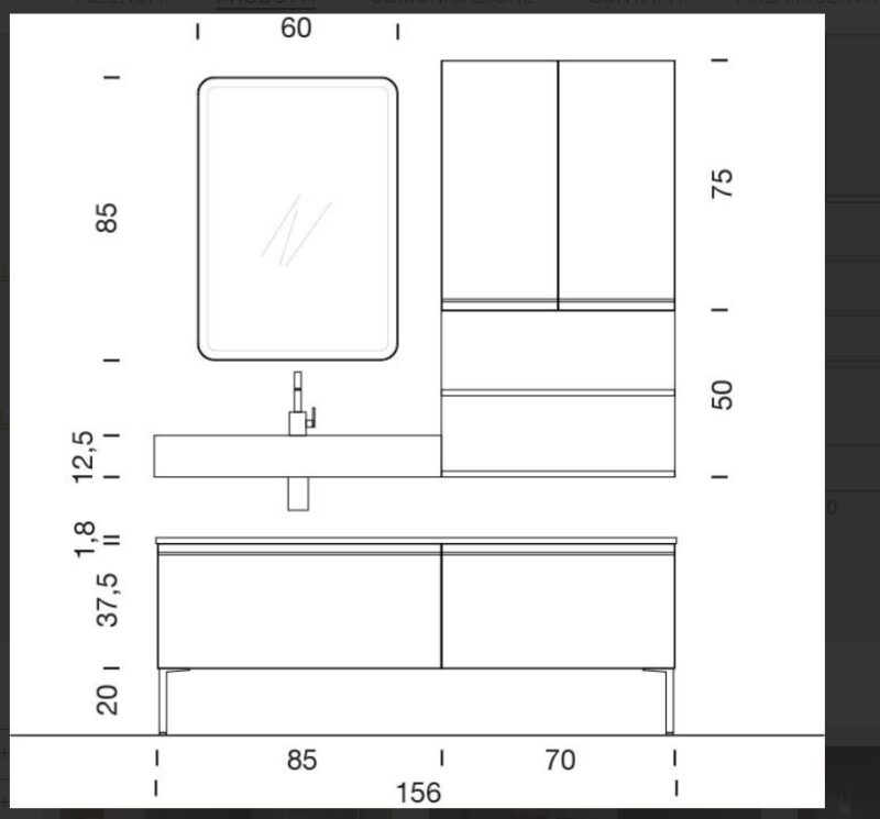 Mobile Bagno IPE Compab IP15 - Personalizzabile - immagine 6