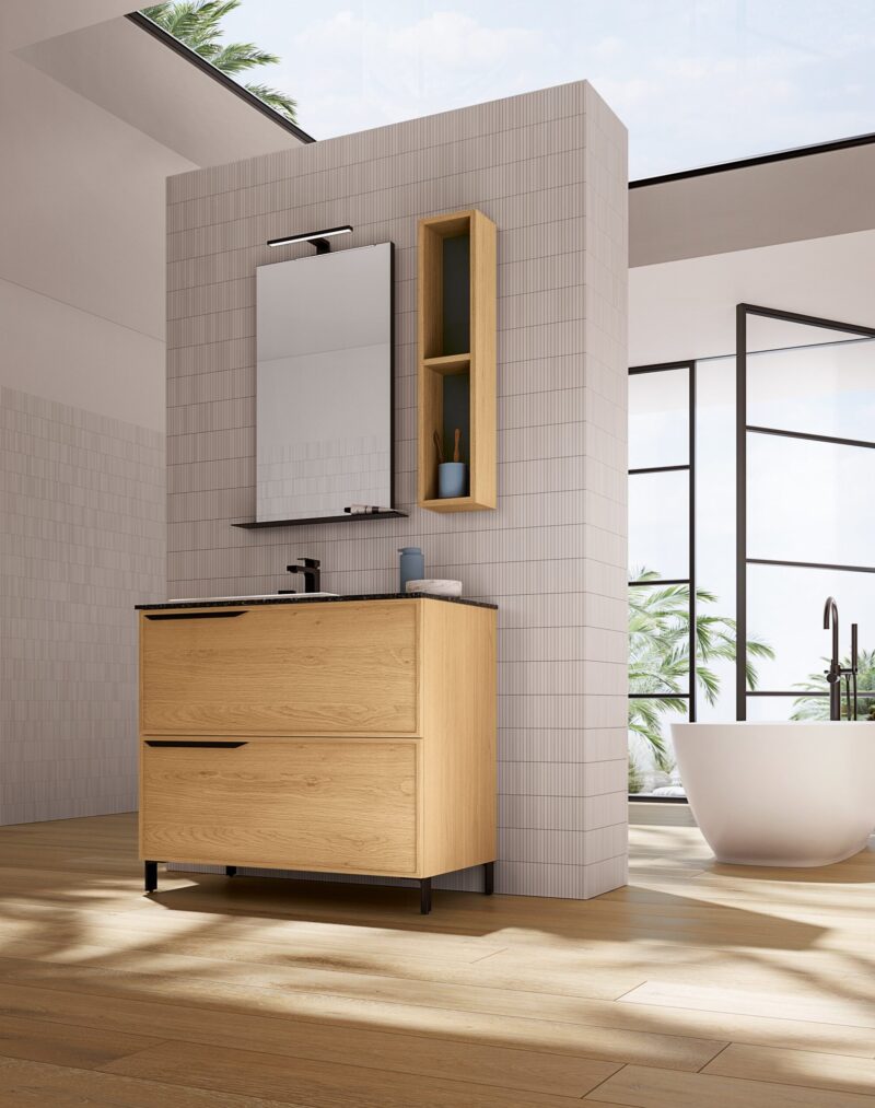 Mobile Bagno Moderno con Piano in Quarzo Tabula TB01 | Compab - immagine 3