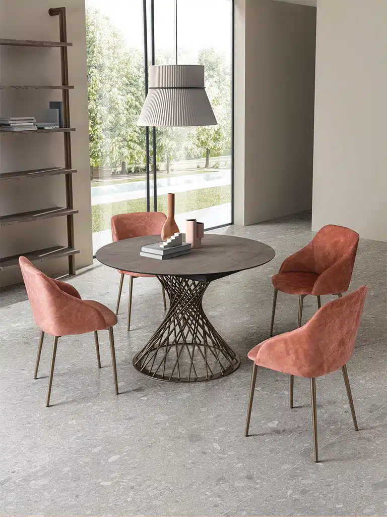 Tavolo Rotondo Allungabile La Primavera Franz - Design Moderno - foto 4