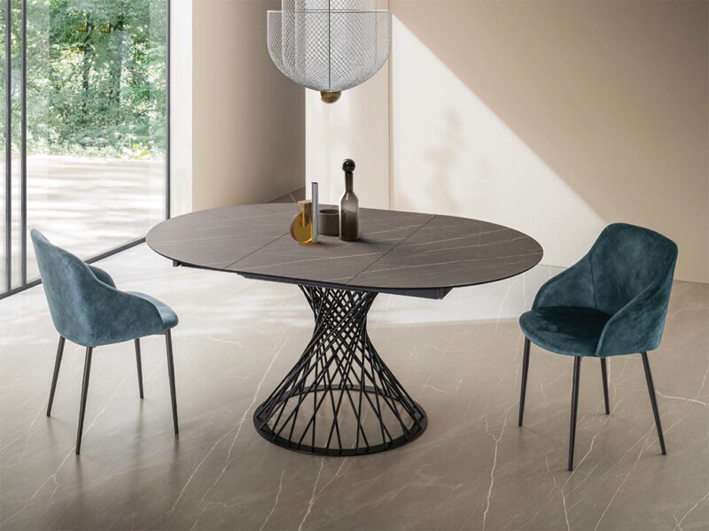 Tavolo Rotondo Allungabile Franz La Primavera Ø120/170 cm Design - immagine 3