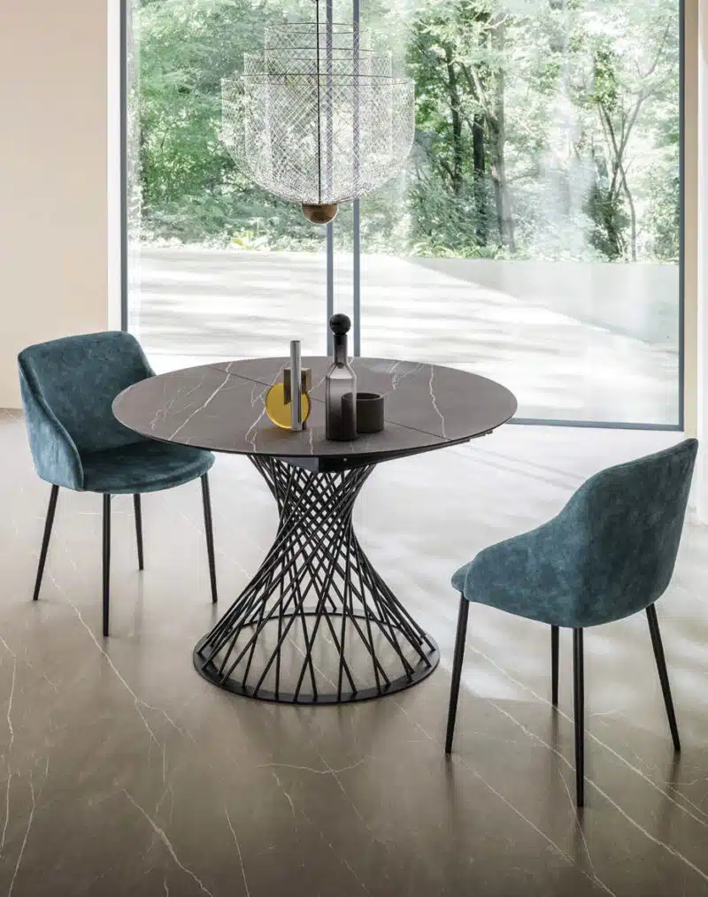 Tavolo Rotondo Allungabile La Primavera Franz - Design Moderno - foto 1