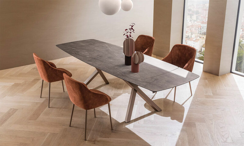 Tavolo Allungabile Xavi La Primavera 200/280cm HPL Kaspio Oro - immagine 3