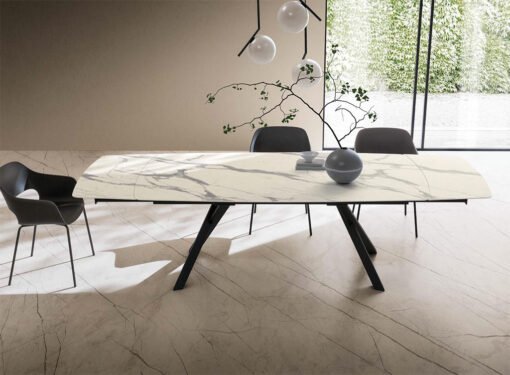 Tavolo Allungabile Xavi La Primavera 200/280cm HPL Bianco Statuario - immagine 3