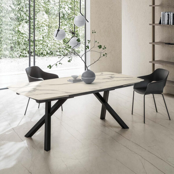 Tavolo Allungabile Xavi La Primavera 200/280cm HPL Bianco Statuario