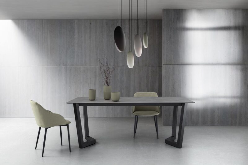 Tavolo Allungabile Jacopo La Primavera 200/300cm HPL Inox Cemento - immagine 4