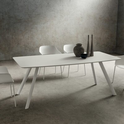 Tavolo Fisso Nicola La Primavera 200x100cm Fenix Bianco Kos