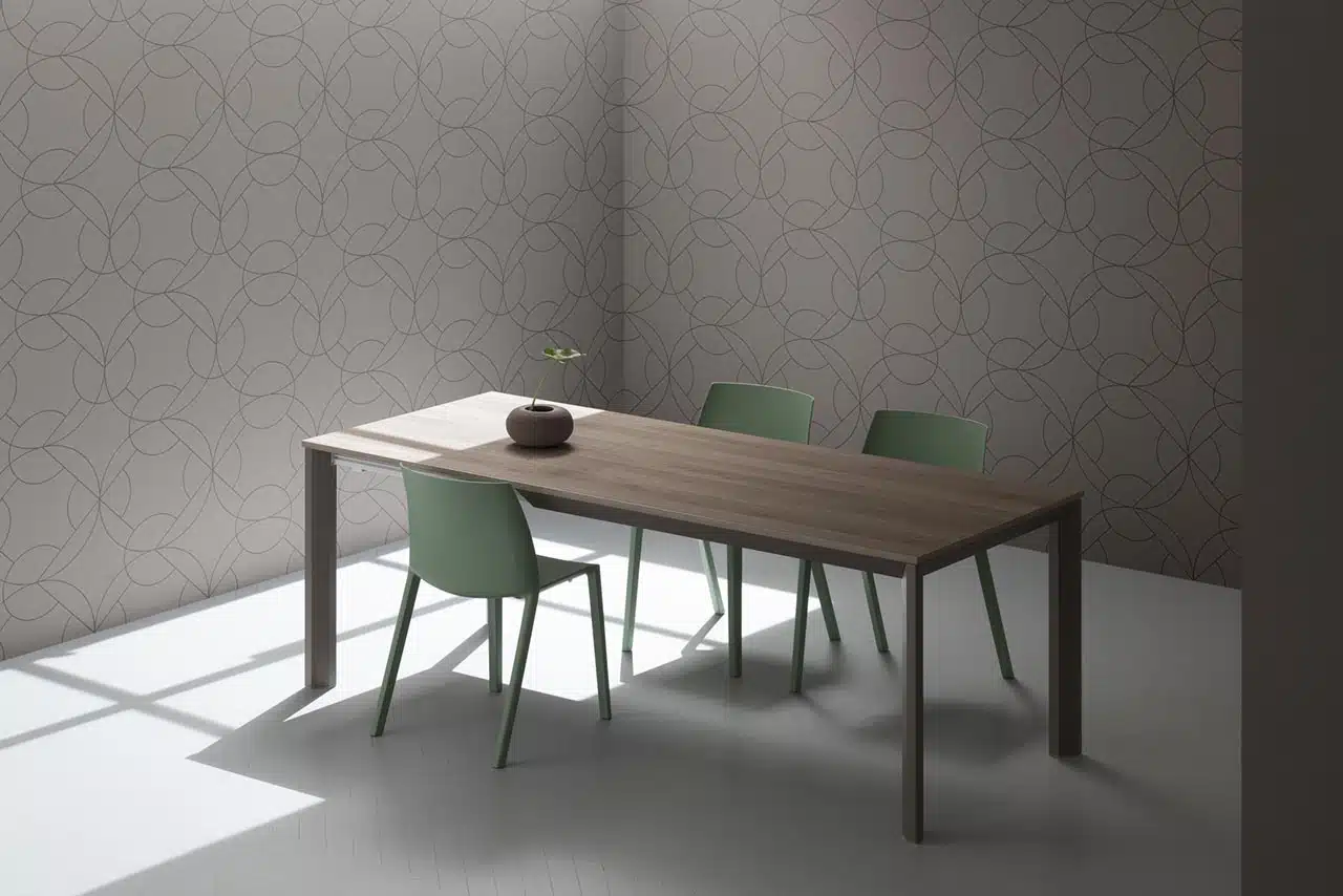 Tavolo Allungabile Moderno Effetto Legno Ricky | La Primavera