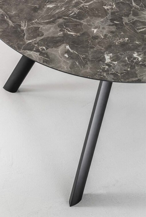 Tavolo Rotondo Allungabile Nelson La Primavera Ø120/170 cm HPL Sky Grey - immagine 3