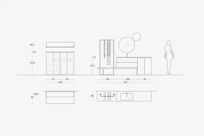 Arredo Lavanderia a Colonna I-WASH 05 ARCOM - Design Funzionale - foto 7