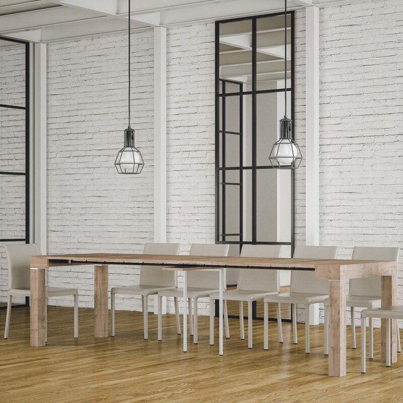Consolle allungabile 90x40/300 cm Mixer rovere natura - immagine 2