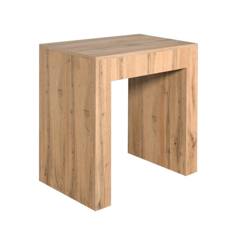 Consolle allungabile 78x47/299 cm Allin quercia natura allunghe interne - immagine 5
