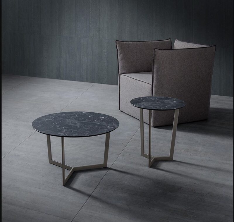 Tavolino Rotondo Grande in Metallo Ø 60 cm di Design Clio | La Primavera - immagine 2