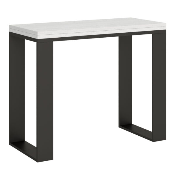Consolle allungabile 90x40/300 cm Tecno bianco frassino
